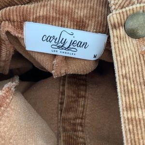 Carly Jean overalls corduroy mustard yellow